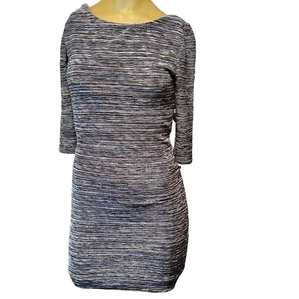 Lily Rose Multicolored Stretchy Form Fitting Hourglass Dress Extra Small NWT